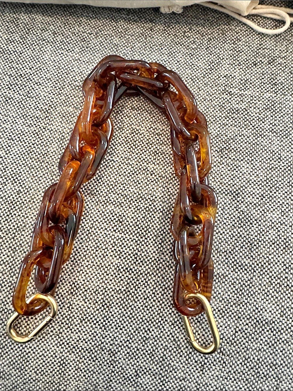 Clare V. Shortie Strap. Brown